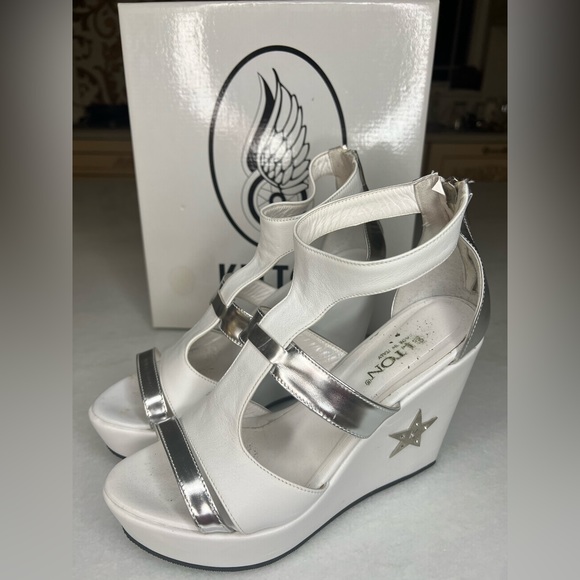 KELTON THE WINGS WOMENS WHITE WEDGES SZ EU 39 - Picture 2 of 10